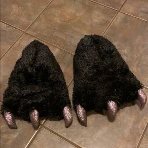 monster foot slippers